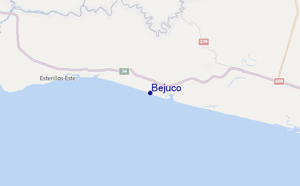 locatiekaart van Bejuco