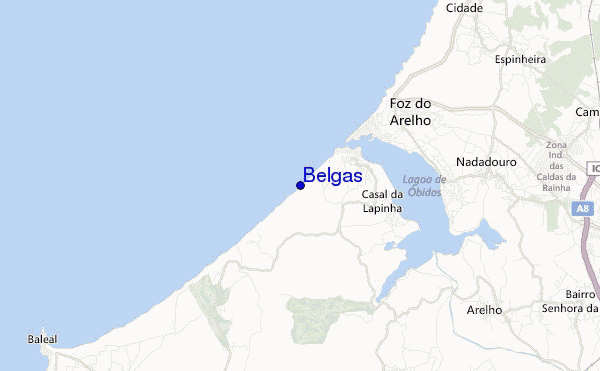 locatiekaart van Belgas