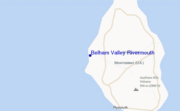 locatiekaart van Belham Valley Rivermouth