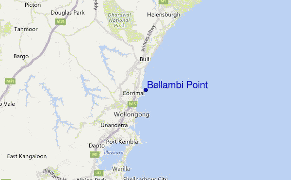 Bellambi Point Location Map