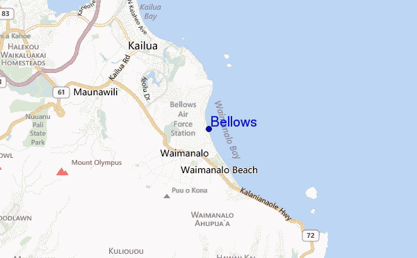 locatiekaart van Bellows