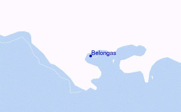 locatiekaart van Belongas