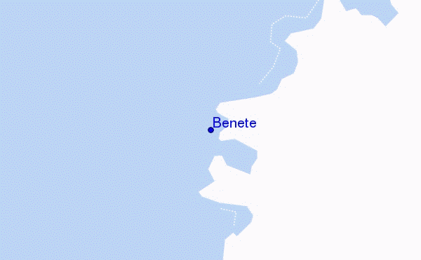 locatiekaart van Benete
