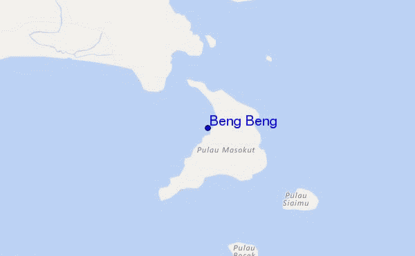 locatiekaart van Beng Beng