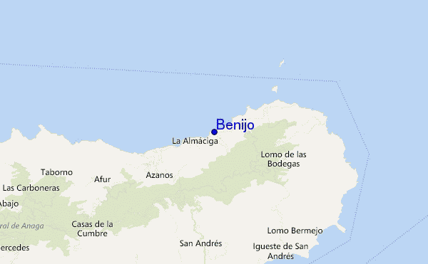locatiekaart van Benijo