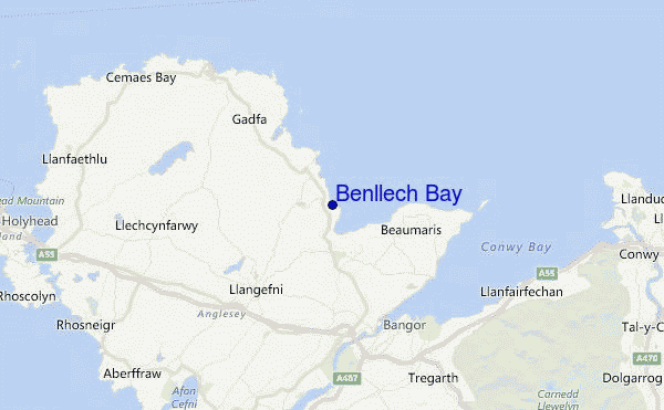 Benllech Bay Location Map