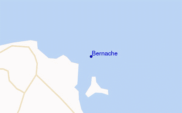 locatiekaart van Bernache