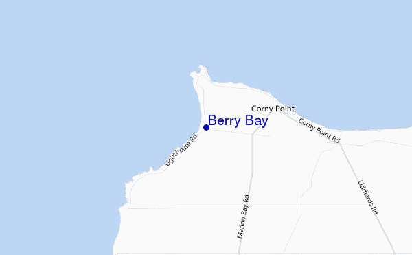 locatiekaart van Berry Bay