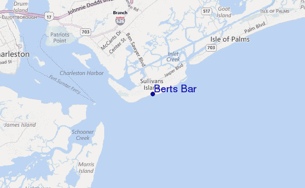 locatiekaart van Berts Bar