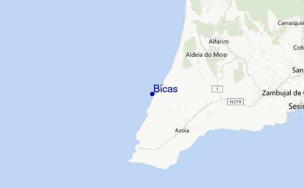 locatiekaart van Bicas