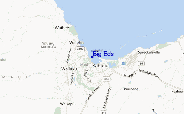 locatiekaart van Big Eds