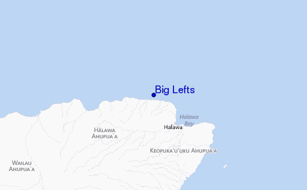 locatiekaart van Big Lefts
