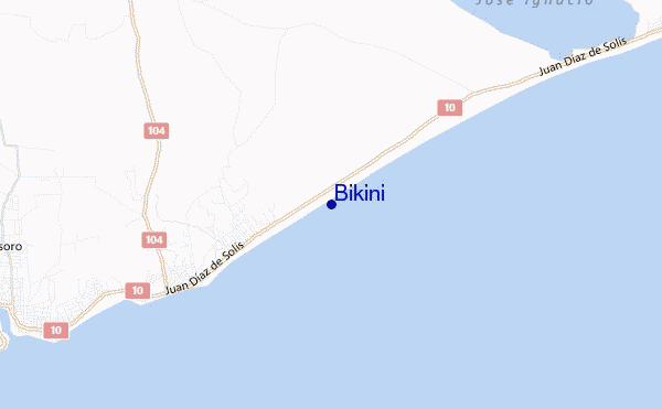locatiekaart van Bikini