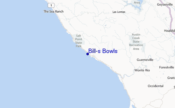 Bill's Bowls Location Map