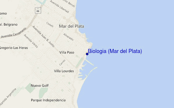locatiekaart van Biologia (Mar del Plata)