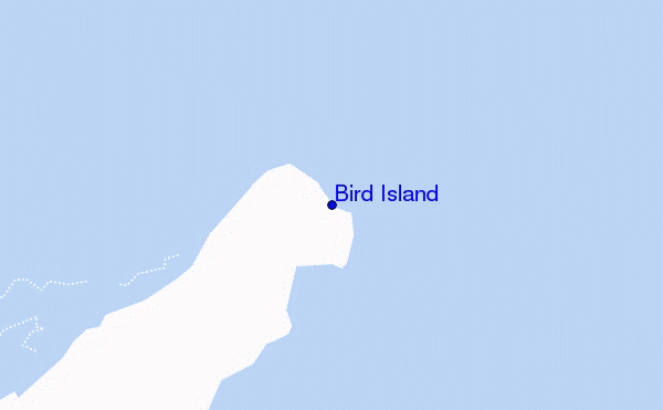 locatiekaart van Bird Island