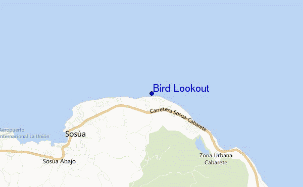 locatiekaart van Bird Lookout