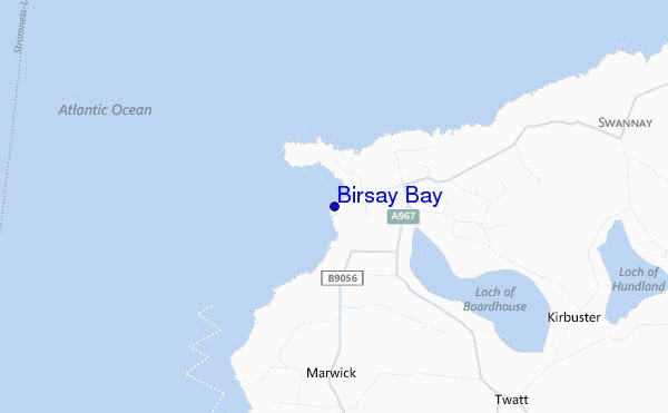 locatiekaart van Birsay Bay