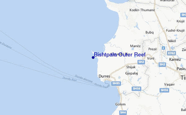 Bishtpala Outer Reef Location Map