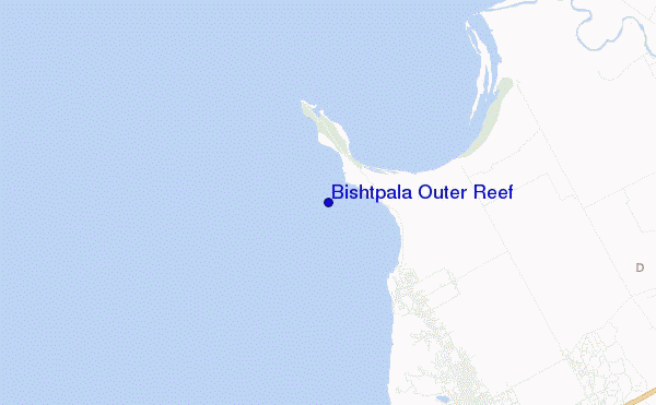 locatiekaart van Bishtpala Outer Reef