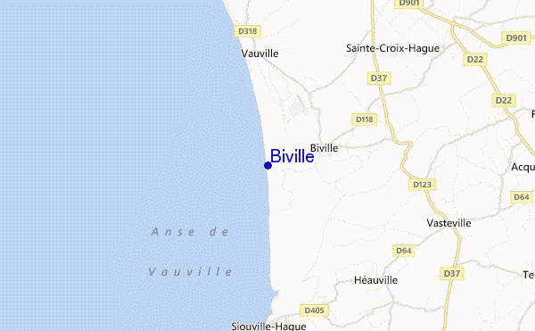 locatiekaart van Biville