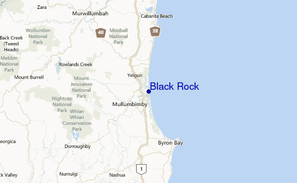Black Rock Location Map