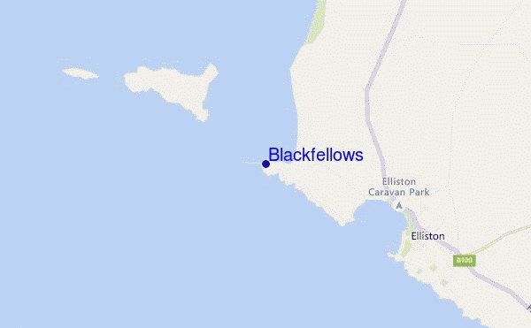 locatiekaart van Blackfellows