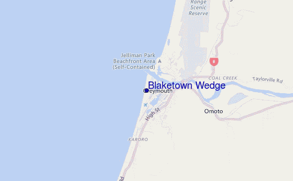 locatiekaart van Blaketown Wedge