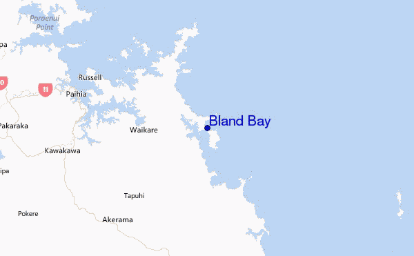 Bland Bay Location Map