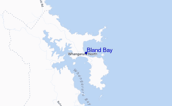 locatiekaart van Bland Bay