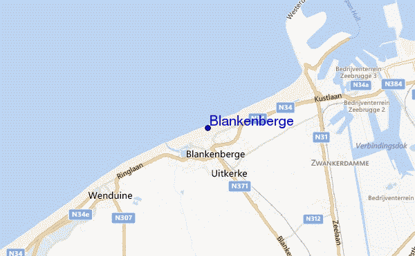locatiekaart van Blankenberge