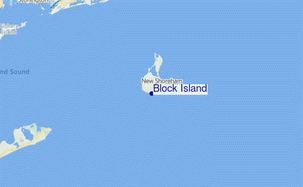 Block Island Location Map