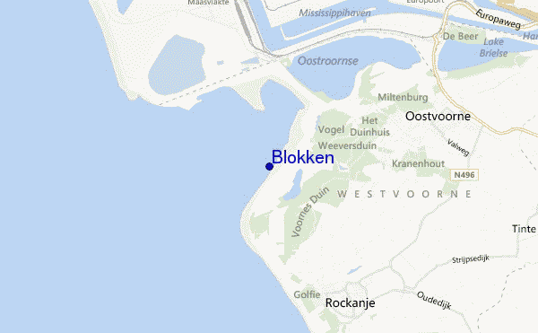 locatiekaart van Blokken