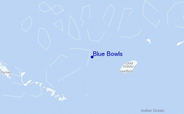 locatiekaart van Blue Bowls