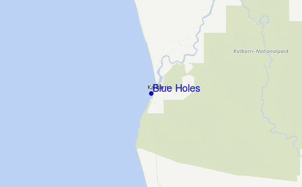 Blue Holes Location Map