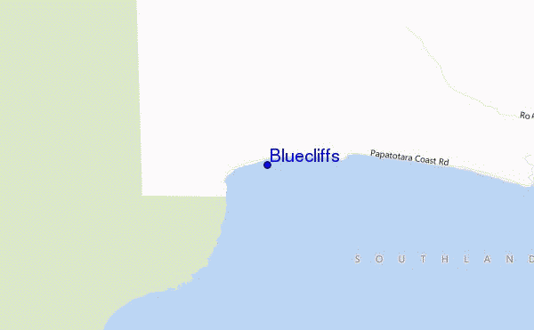 locatiekaart van Bluecliffs