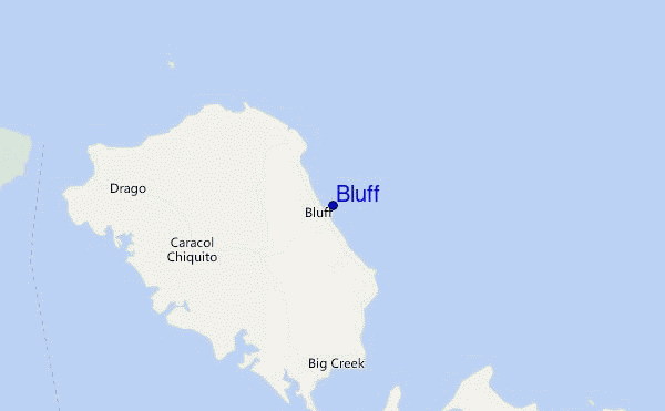 locatiekaart van Bluff