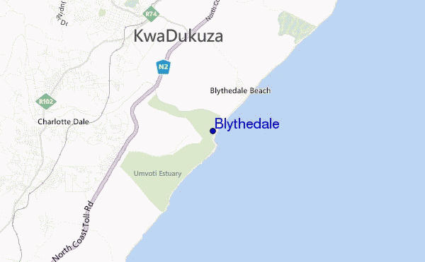 locatiekaart van Blythedale