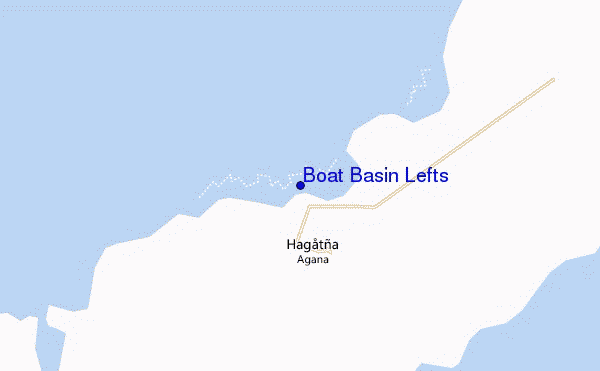 locatiekaart van Boat Basin Lefts