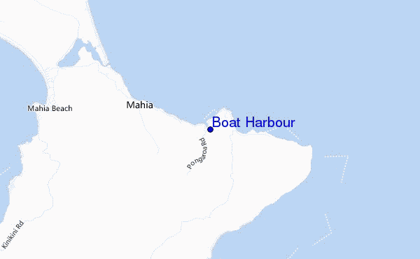 locatiekaart van Boat Harbour