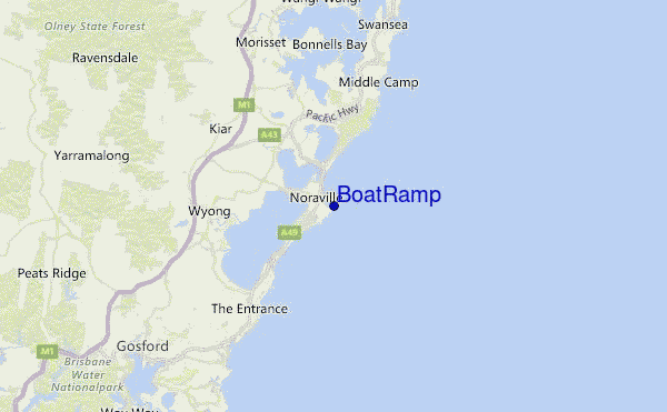 Boat Ramp Location Map