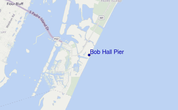 locatiekaart van Bob Hall Pier