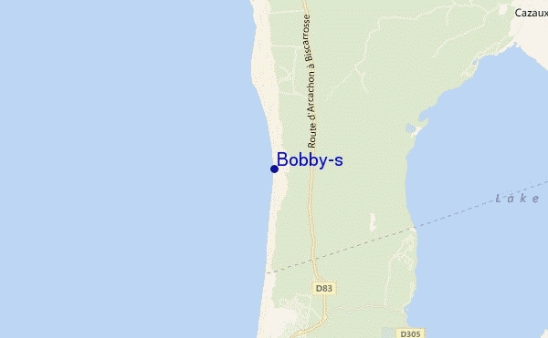locatiekaart van Bobby's