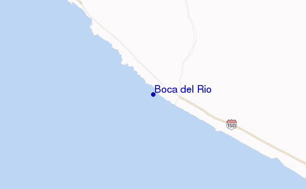 locatiekaart van Boca del Rio