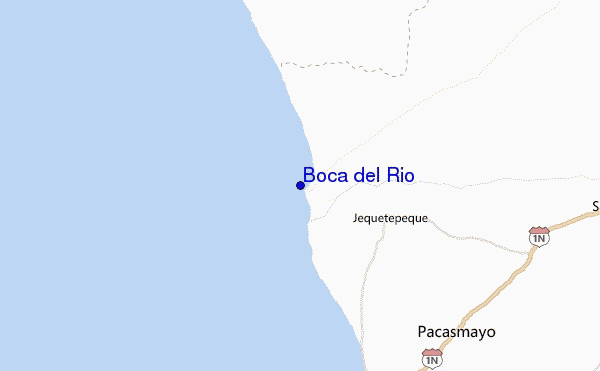 locatiekaart van Boca del Rio