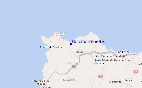 locatiekaart van Bocabarranco