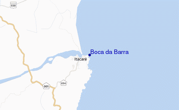 locatiekaart van Boca da Barra