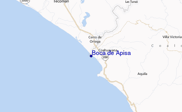 Boca de Apisa Location Map