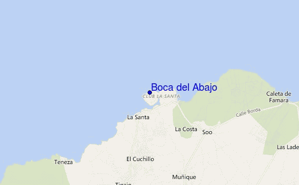locatiekaart van Boca del Abajo