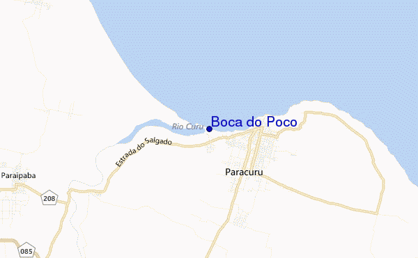 locatiekaart van Boca do Poco